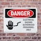 Signmission Electrical Hazard Authorized Personnel Only Danger Sign, Plastic, 14in W x 10in L, 2PK OS-2PACK-DS-P-1014-L-1197 - alternate 3